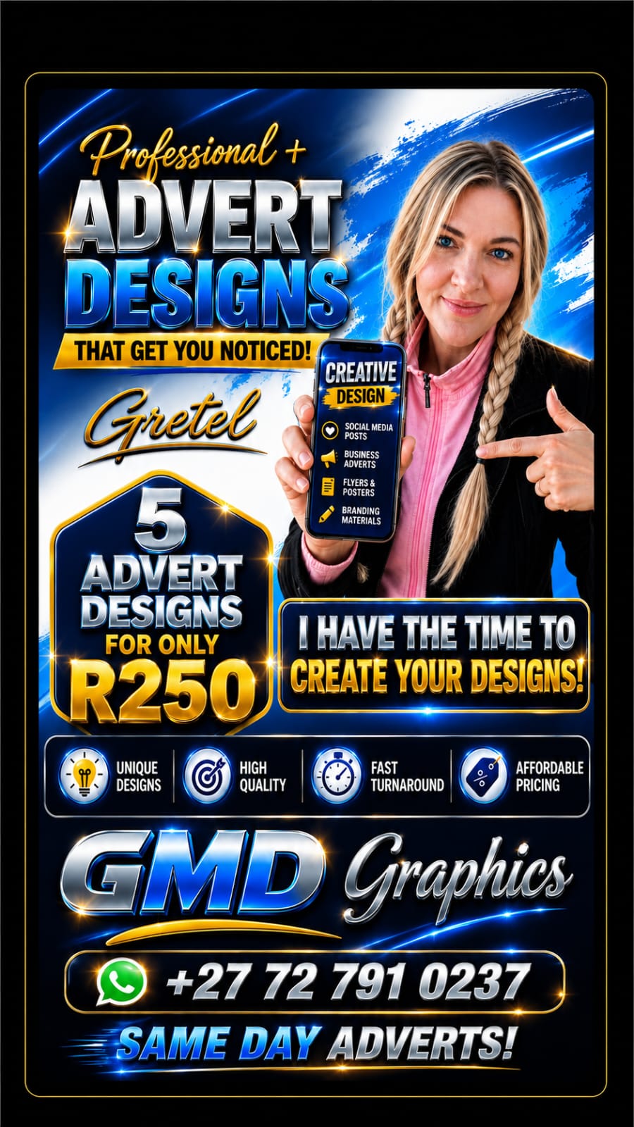 GMD Graphics advert design promotion